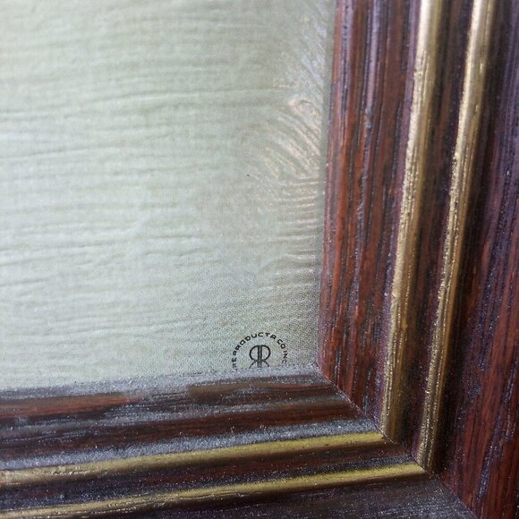 Vintage 60s Jesus Christ Sacred Heart Christian Religious Portrait Framed - Picture 5 of 7